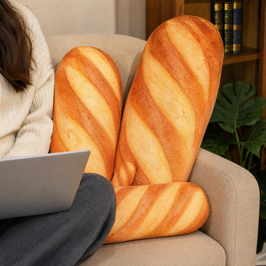 Baguette Plush Pillow in French Bread Shape - Utilisation du produit