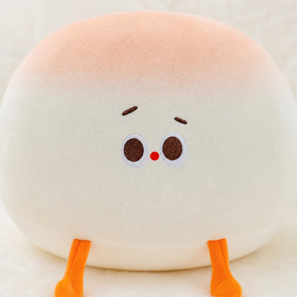Bao Bun Plush with Embroidered Face and Orange Legs - Détail matière