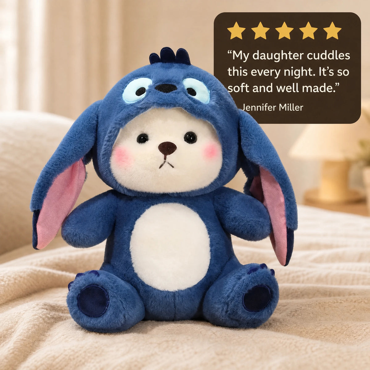 Bear Plush Costume with Removable Donkey Hood - Image témoignage