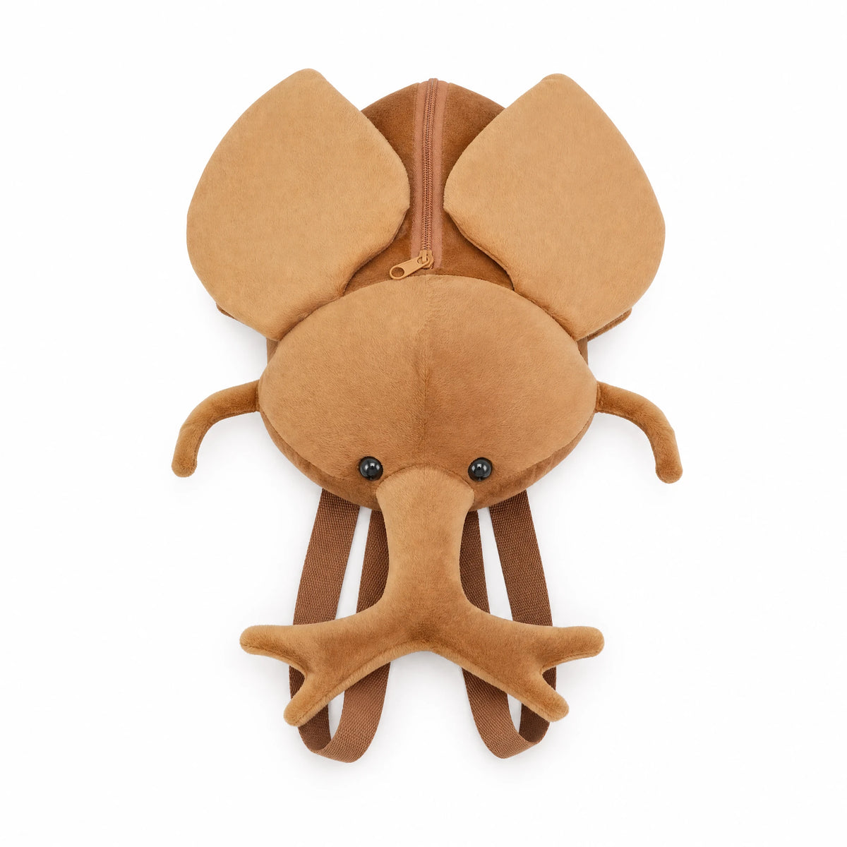 Beetle Plush Backpack with Adjustable Straps - Fond blanc