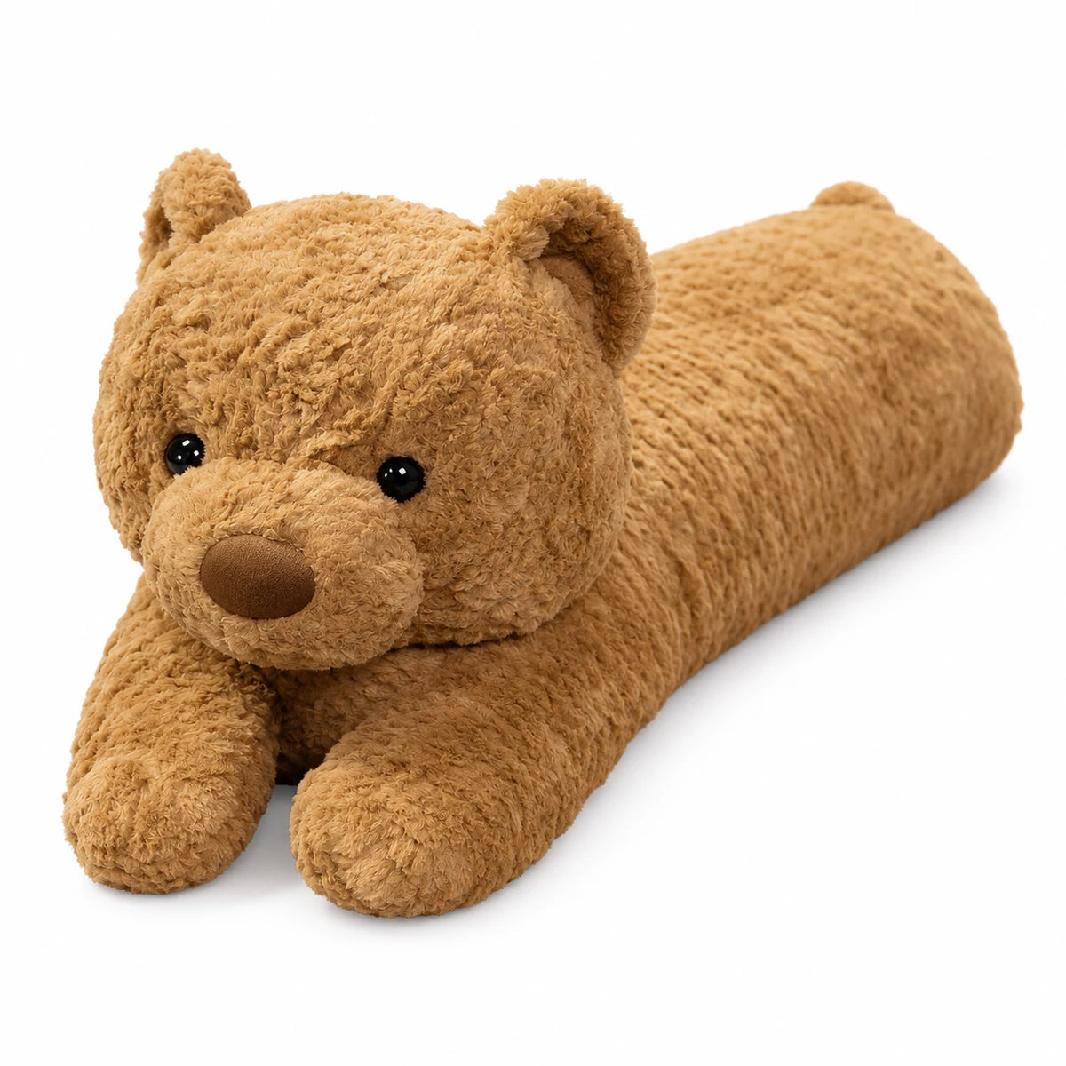 Body Pillow Plush Bear with Long Huggable Shape - Brown Bear / 39in / 100cm … (2 tailles)