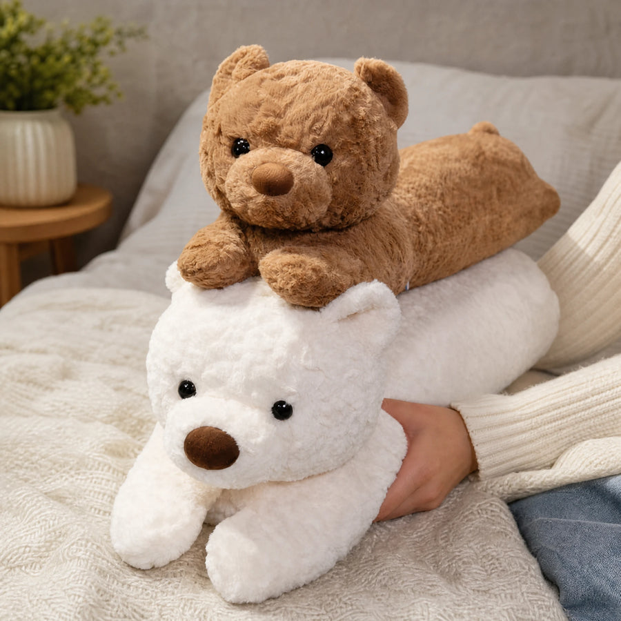 Body Pillow Plush Bear with Long Huggable Shape - Utilisation du produit