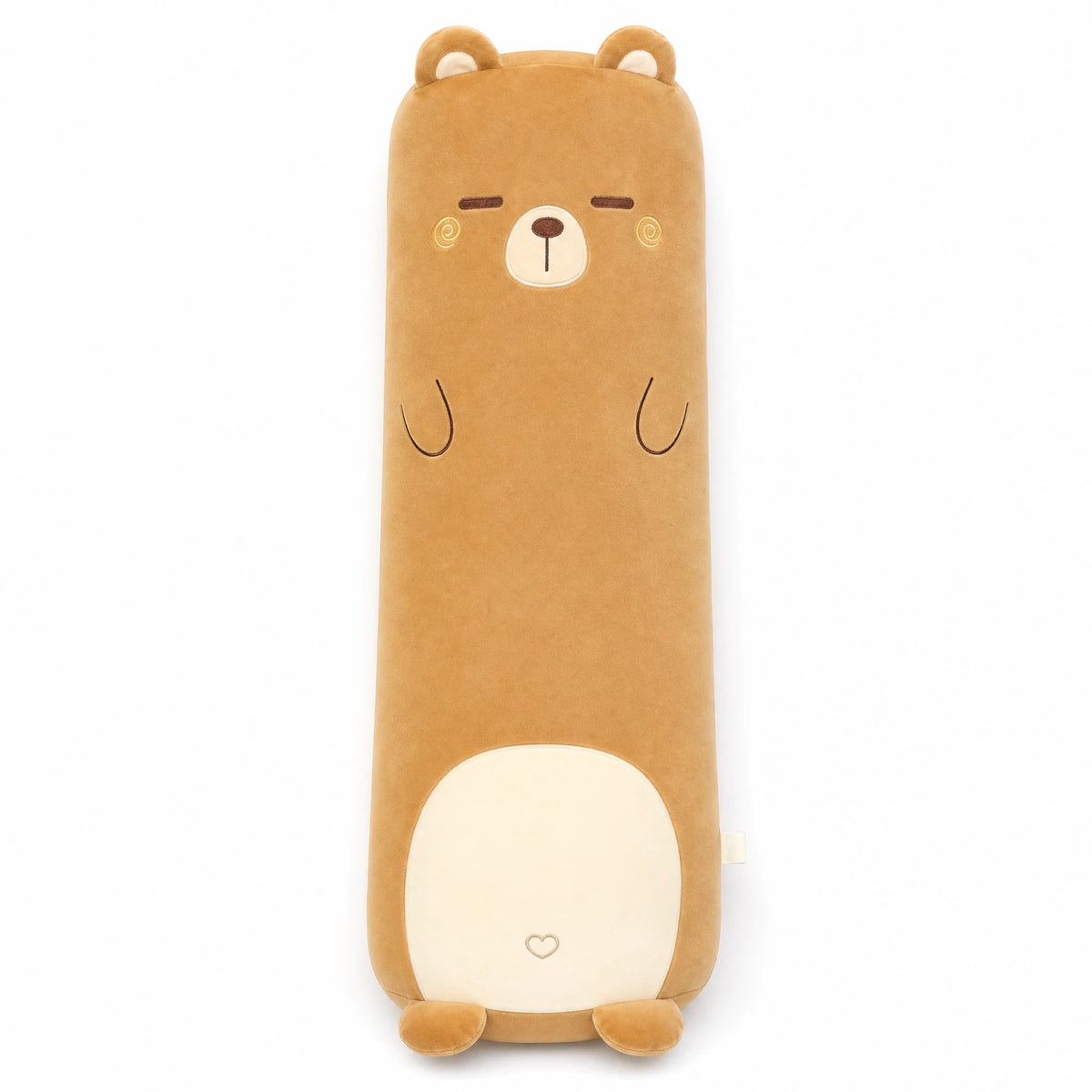 Body Pillow Plush, Kawaii Animal Design, Long Cuddle Pillow - Fond blanc