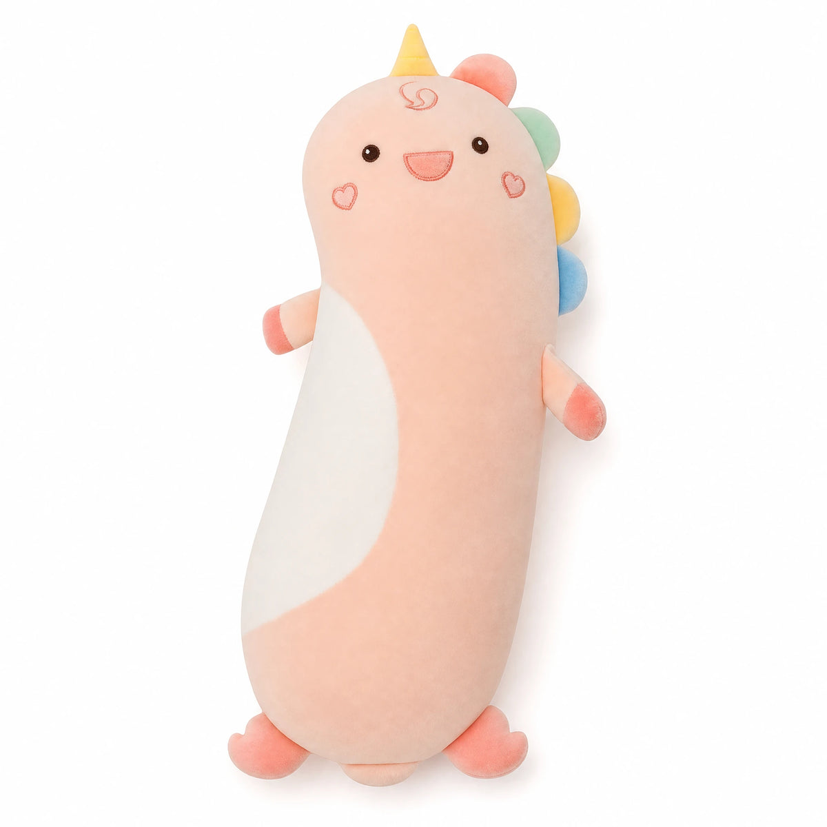 Body Pillow Plush with Kawaii Animal Designs - Fond blanc