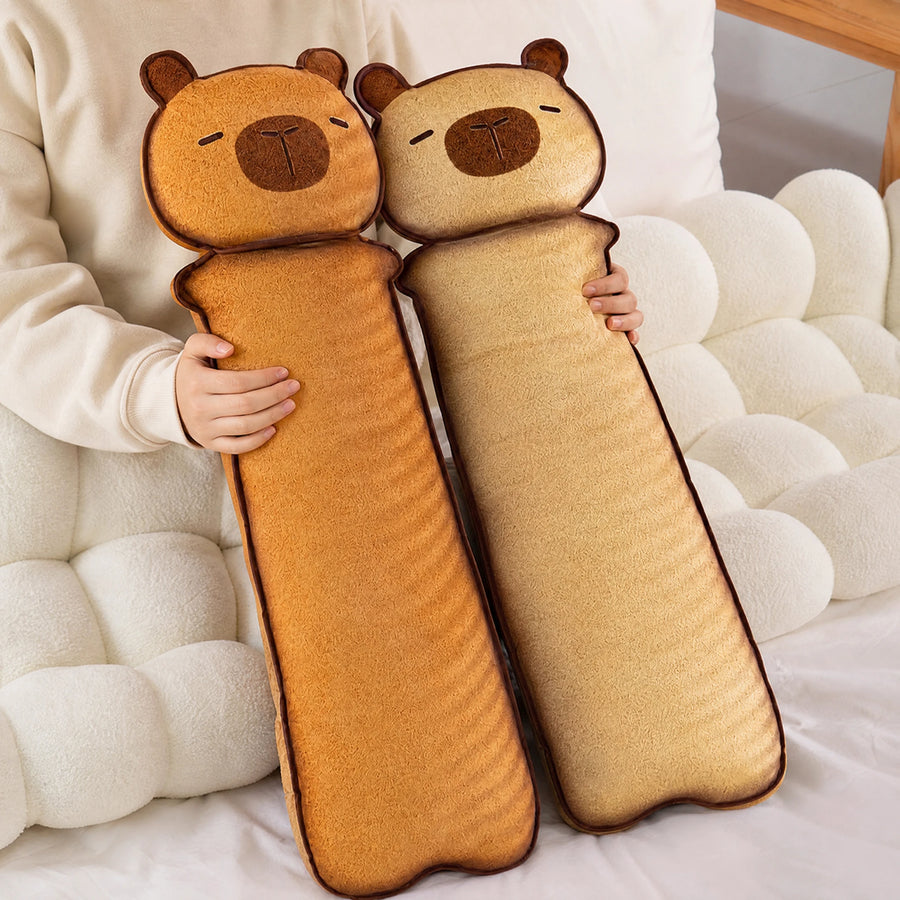 Body Pillow Plush with Toasted Bread Design and Cat Face - Utilisation du produit