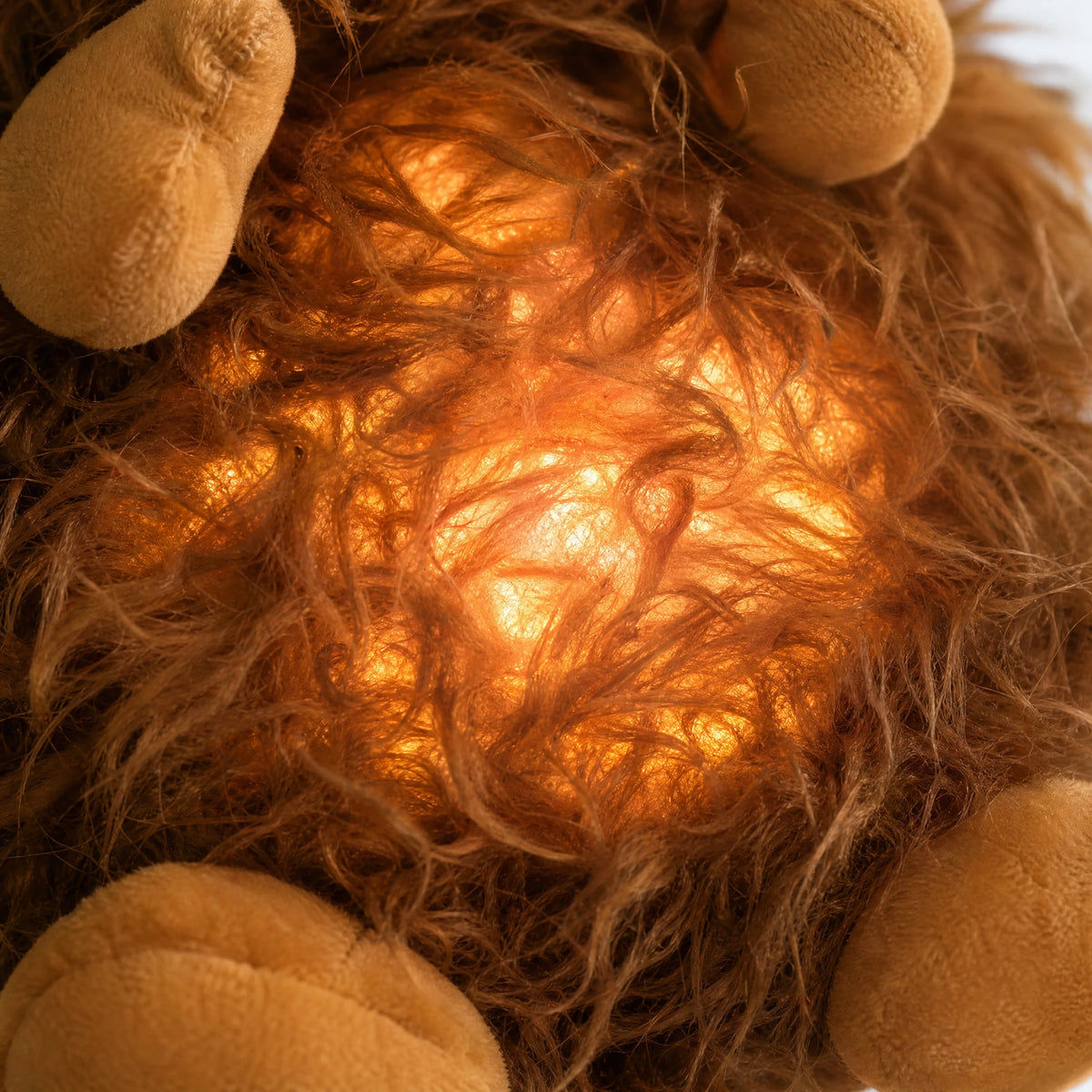 Breathing Bull Plush with Soothing Light and Lullaby - Détail matière