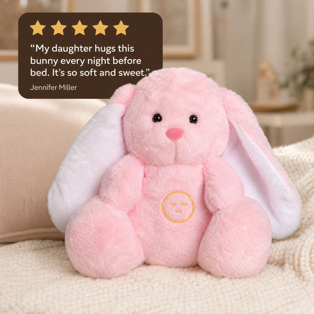 Breathing Bunny Plush with Night Light and Lullaby - Image témoignage