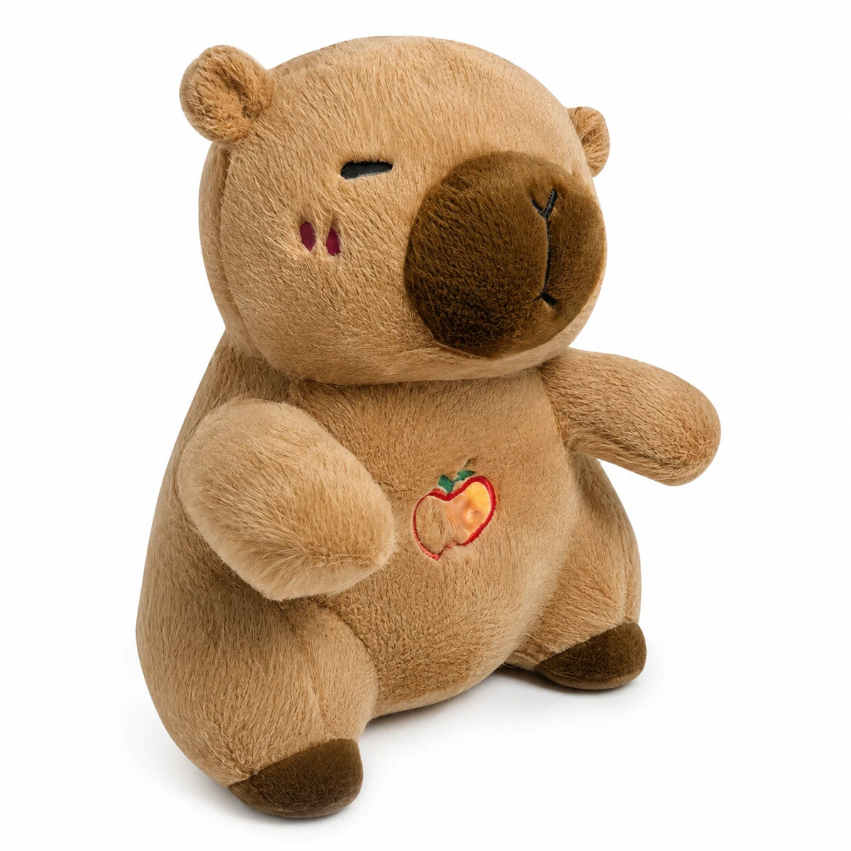 Breathing Capybara Plush with Lullaby Music and Realistic Motion - Brown