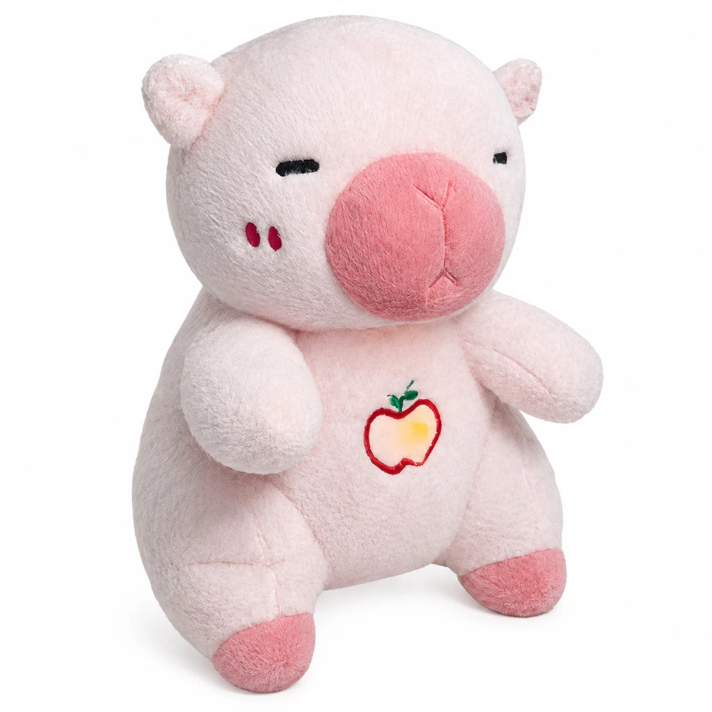 Breathing Capybara Plush with Lullaby Music and Realistic Motion - Pink