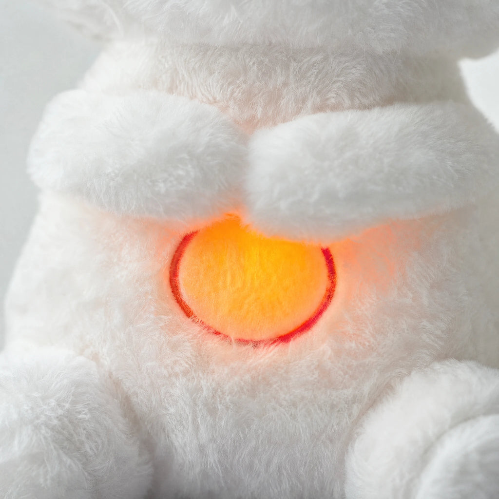 Breathing Cat Plush with Lullaby and Soft Light - Détail matière