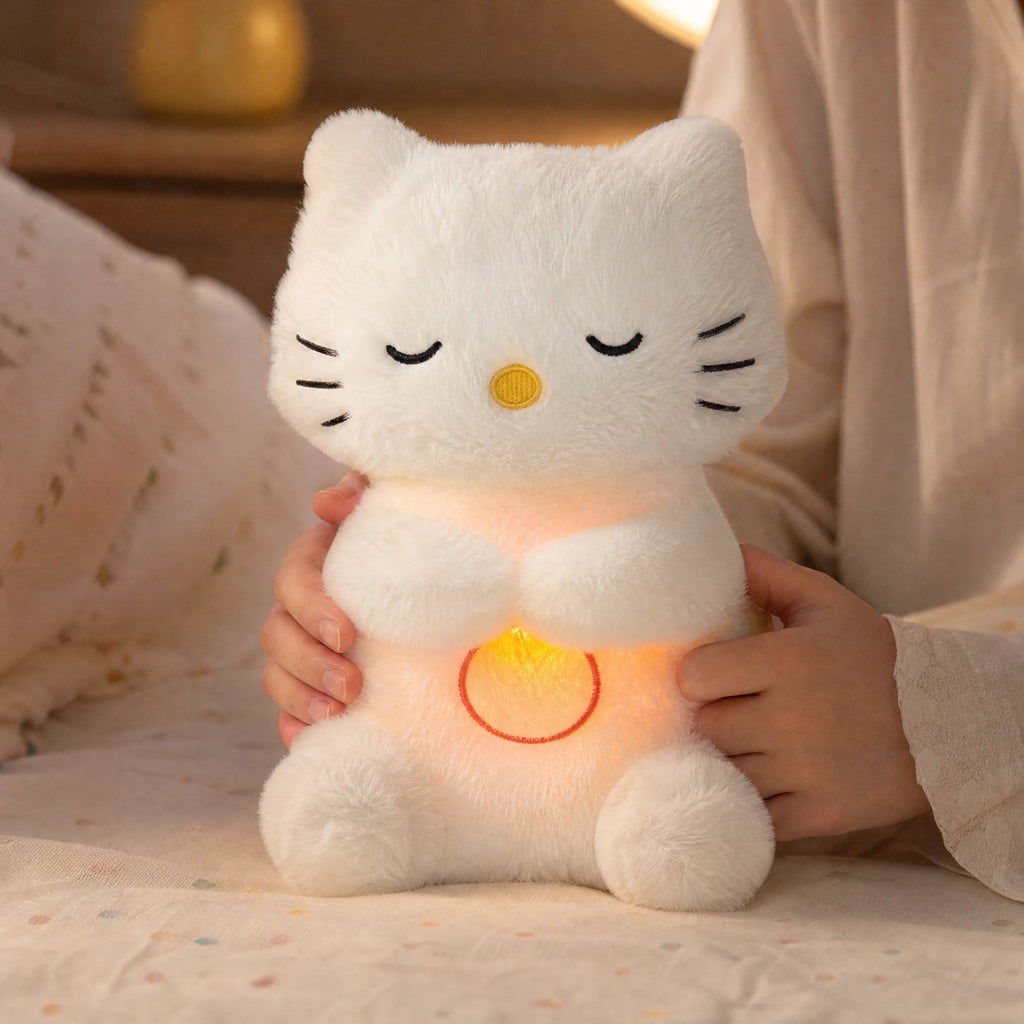 Breathing Cat Plush with Lullaby and Soft Light - Utilisation du produit