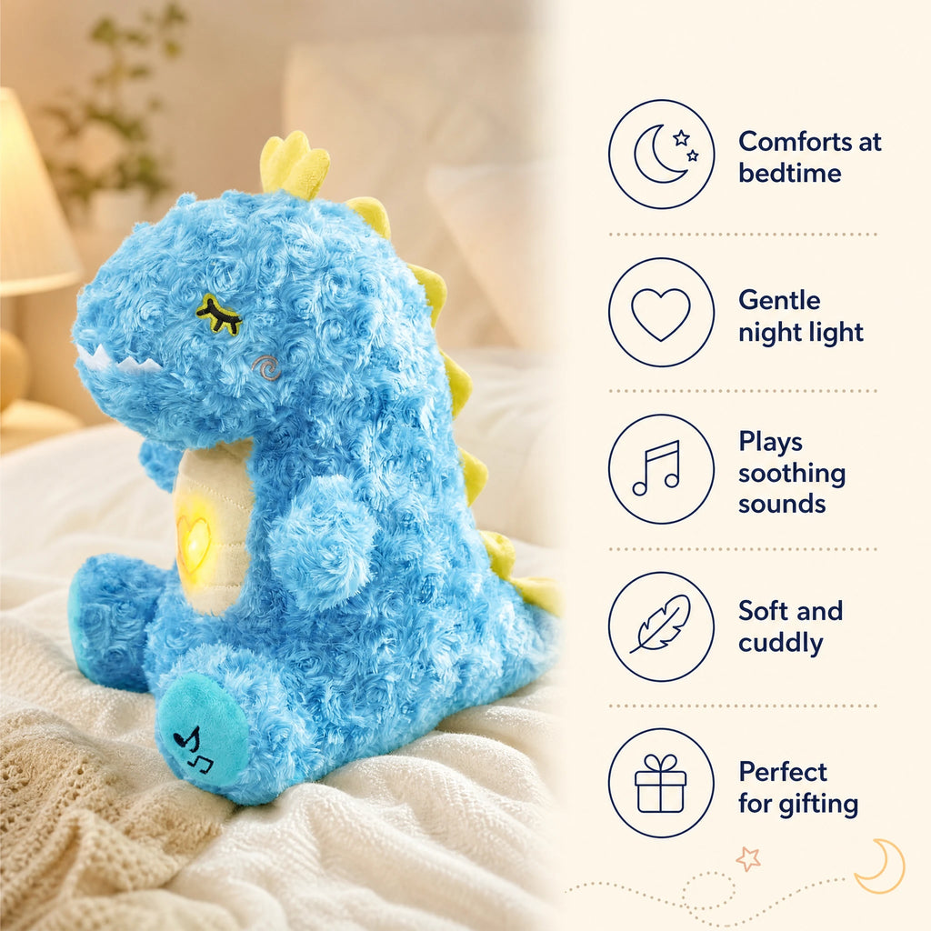Breathing Dinosaur Plush with Light and Lullaby - Bénéfices produit