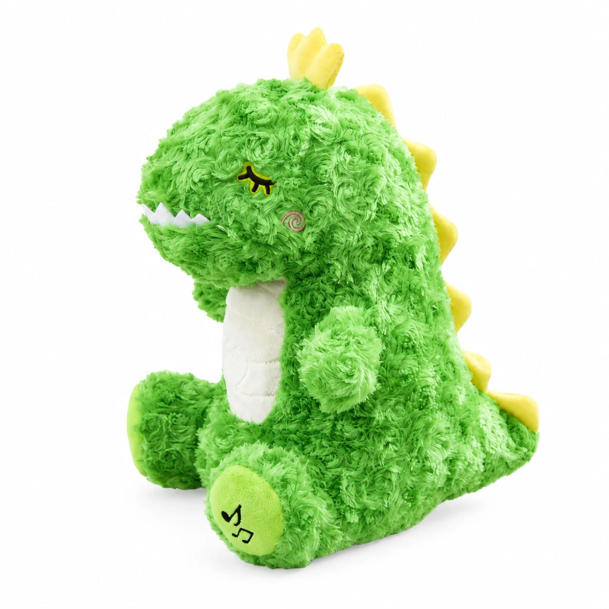 Breathing Dinosaur Plush with Light and Lullaby - Green