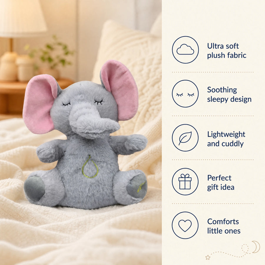 Breathing Elephant Plush with Soothing Rhythm - Bénéfices produit