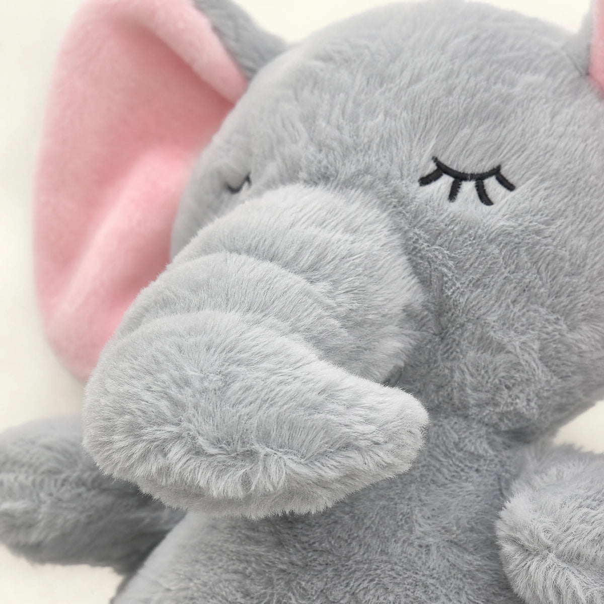Breathing Elephant Plush with Soothing Rhythm - Détail matière
