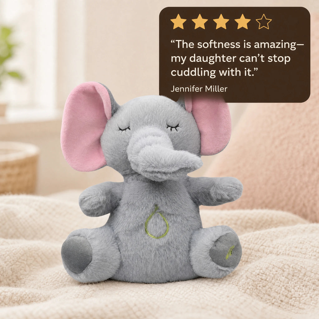 Breathing Elephant Plush with Soothing Rhythm - Image témoignage