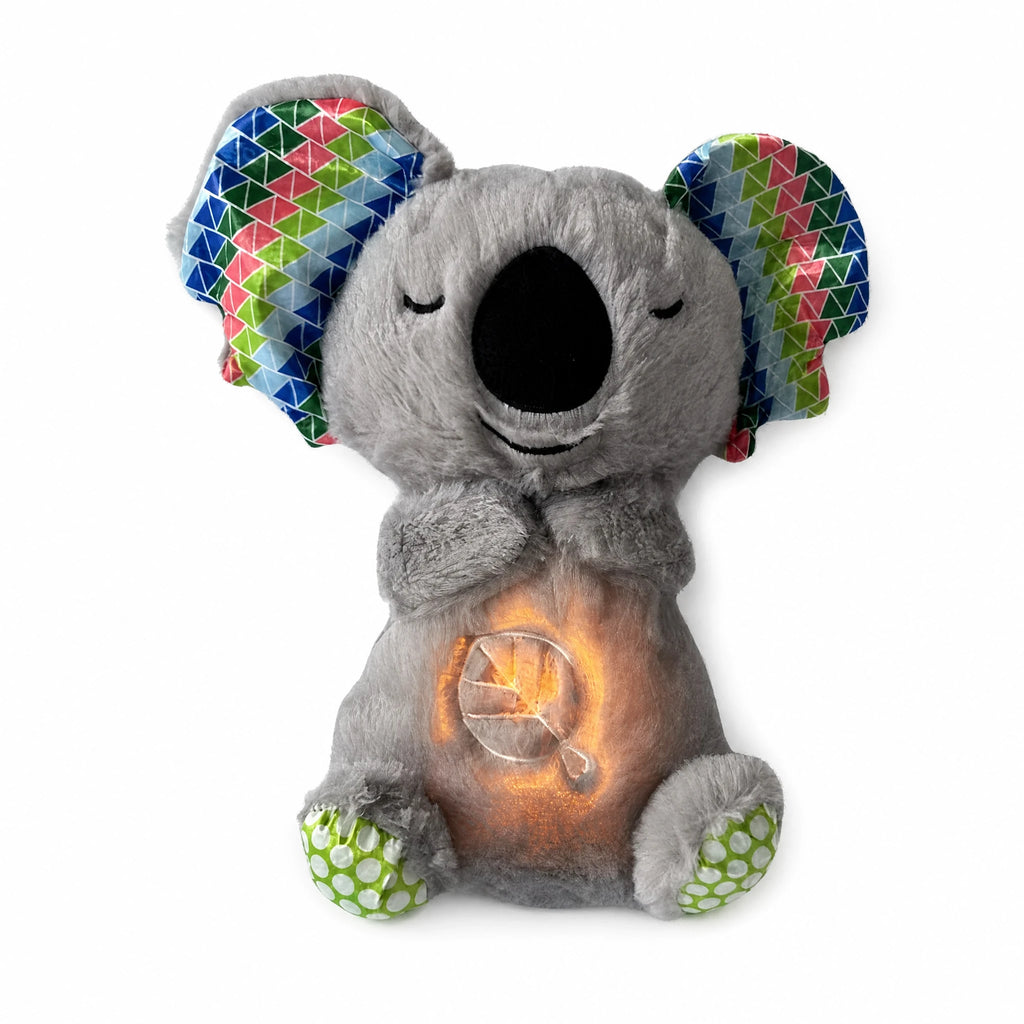 Breathing Koala Plush with Light and Calming Motion - Fond blanc