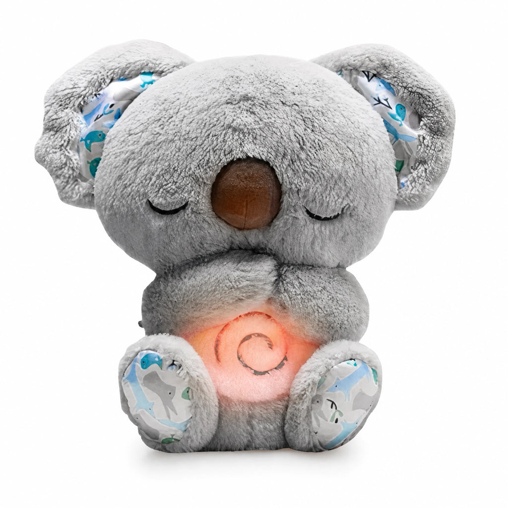 Breathing Koala Plush with Night Light and Lullaby - Fond blanc