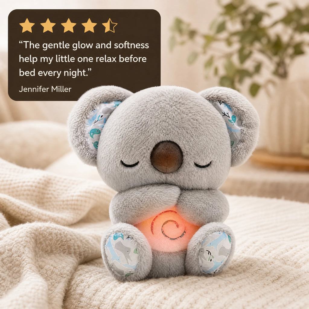 Breathing Koala Plush with Night Light and Lullaby - Image témoignage