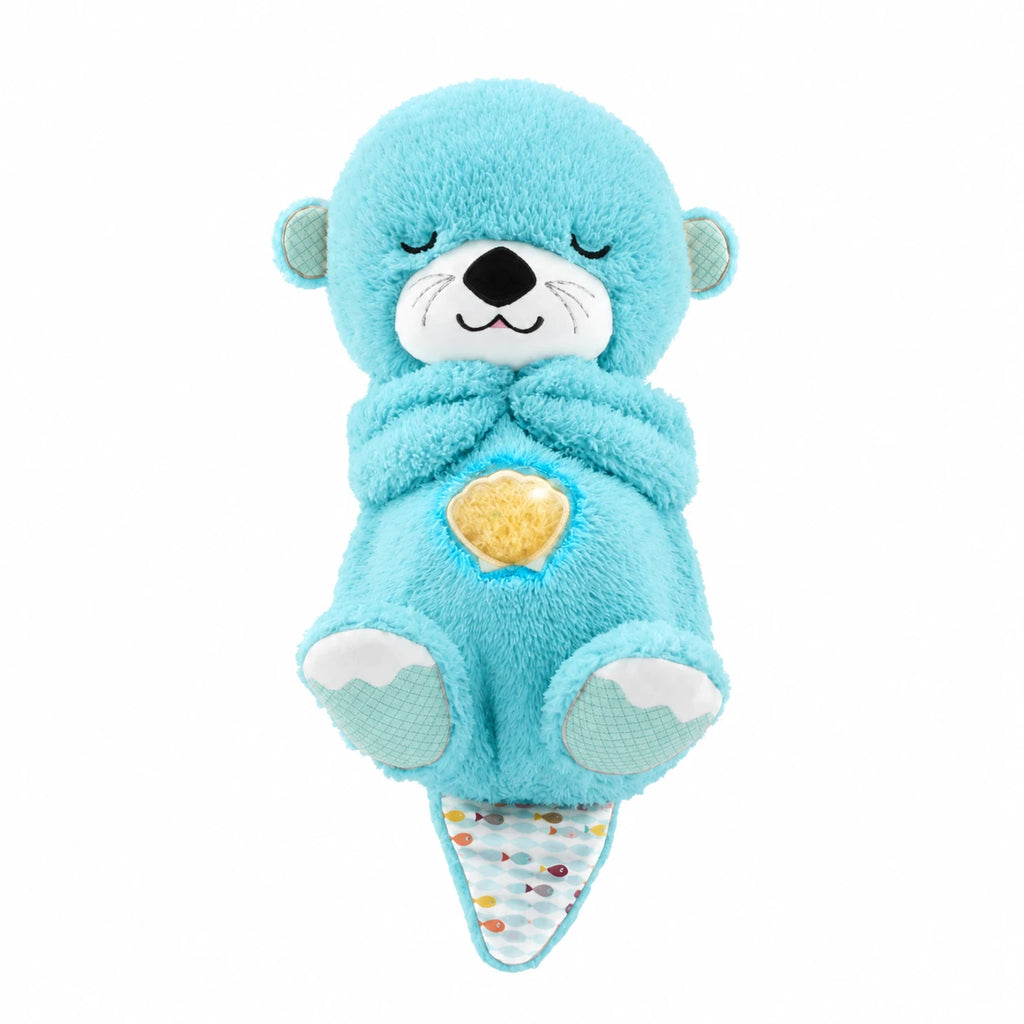 Breathing Otter Plush with Soothing Lullaby - Blue
