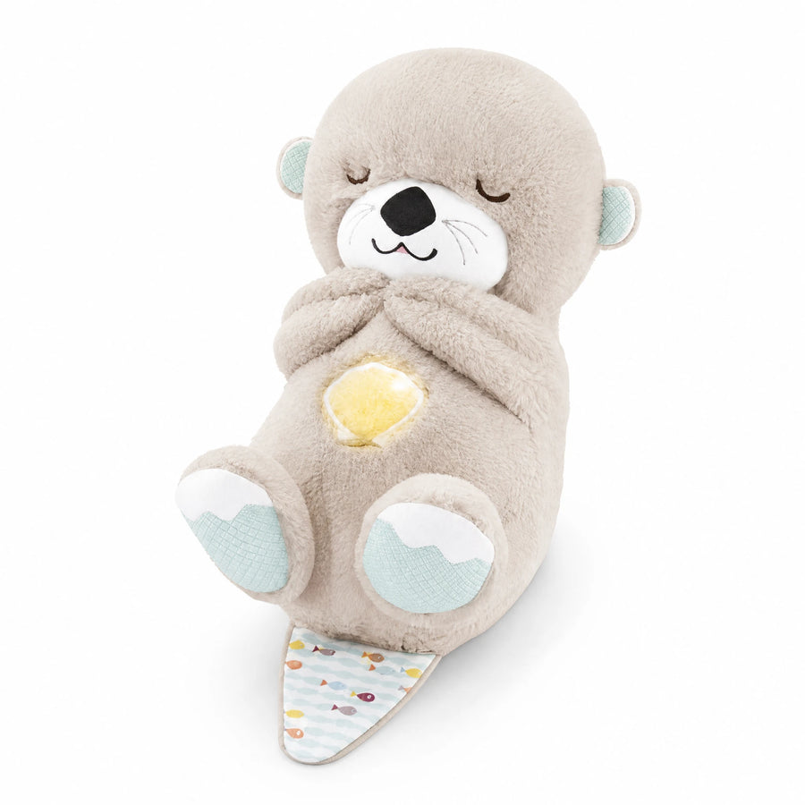 Breathing Otter Plush with Soothing Lullaby - Fond blanc, autre angle