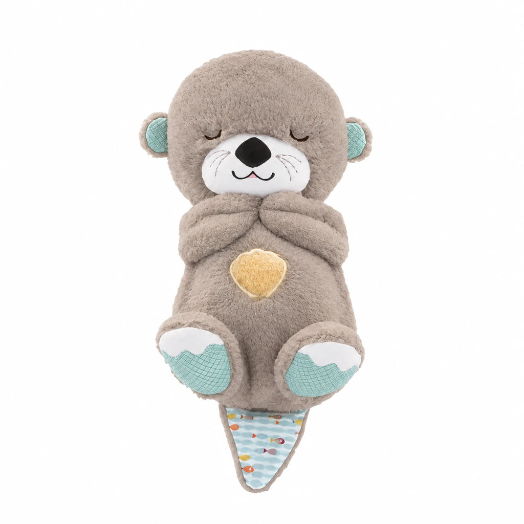 Breathing Otter Plush with Soothing Lullaby - Gray