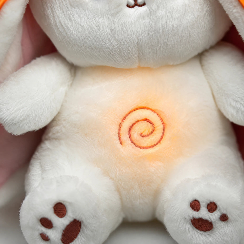 Breathing Plush Bunny with Lullabies and Carrot Hood - Détail matière