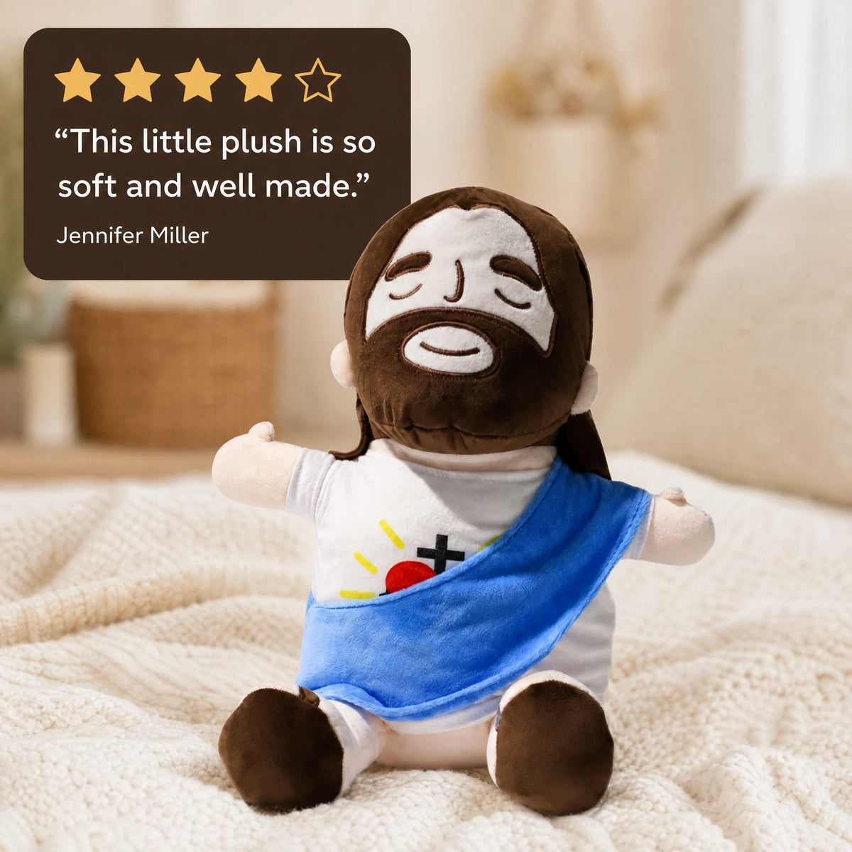 Breathing Plush Toy with Soft Glowing Heart - Image témoignage