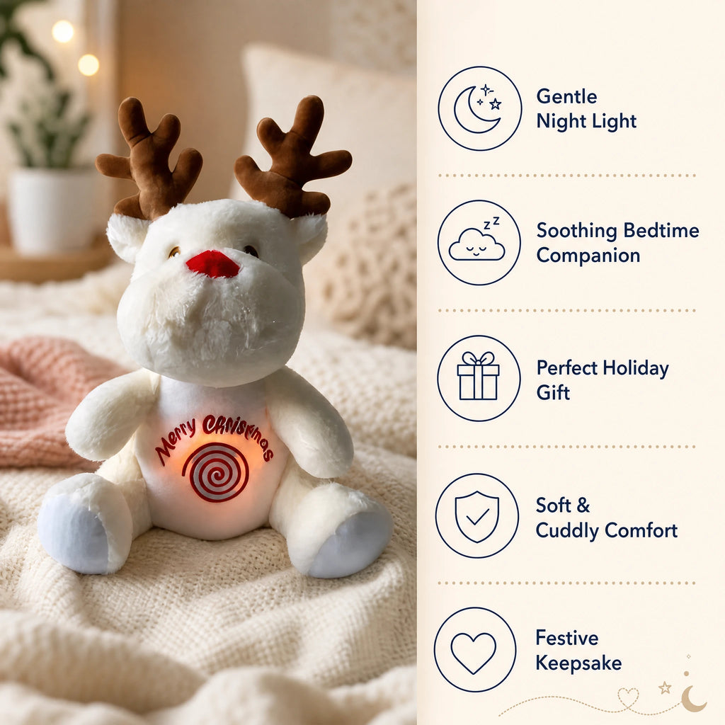 Breathing Reindeer Plush with Lullabies and Light - Bénéfices produit