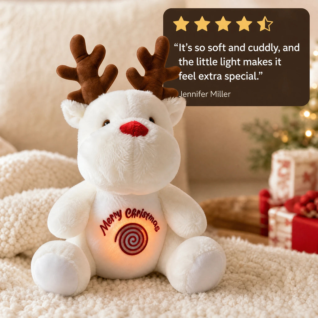 Breathing Reindeer Plush with Lullabies and Light - Image témoignage