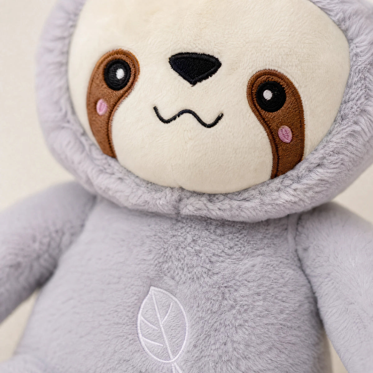 Breathing Sloth Plush with Soothing Melody and Movement - Détail matière