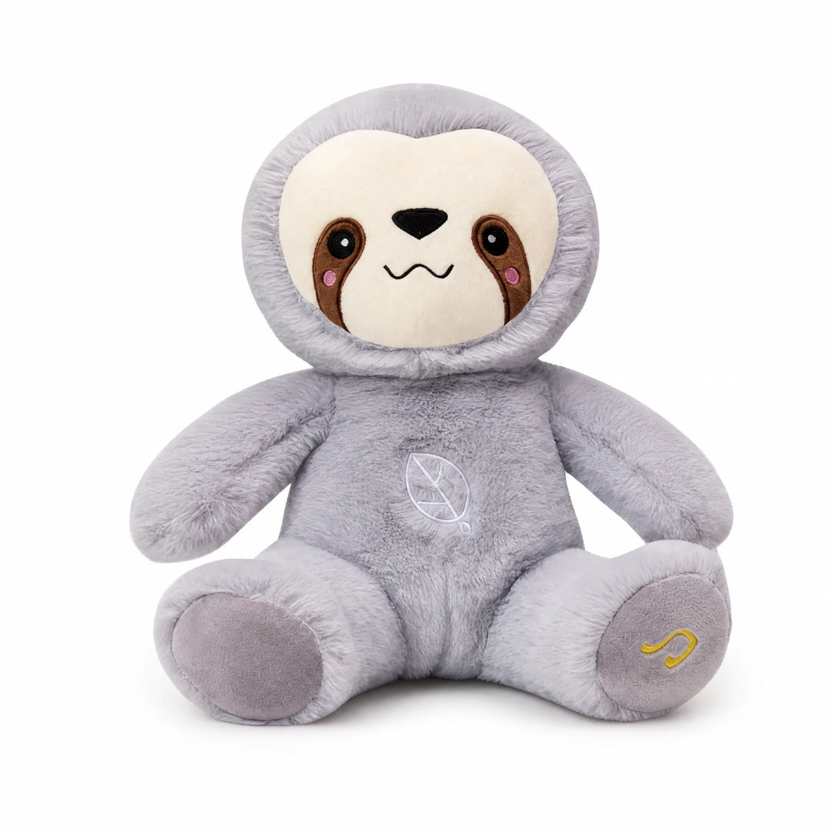 Breathing Sloth Plush with Soothing Melody and Movement - Fond blanc