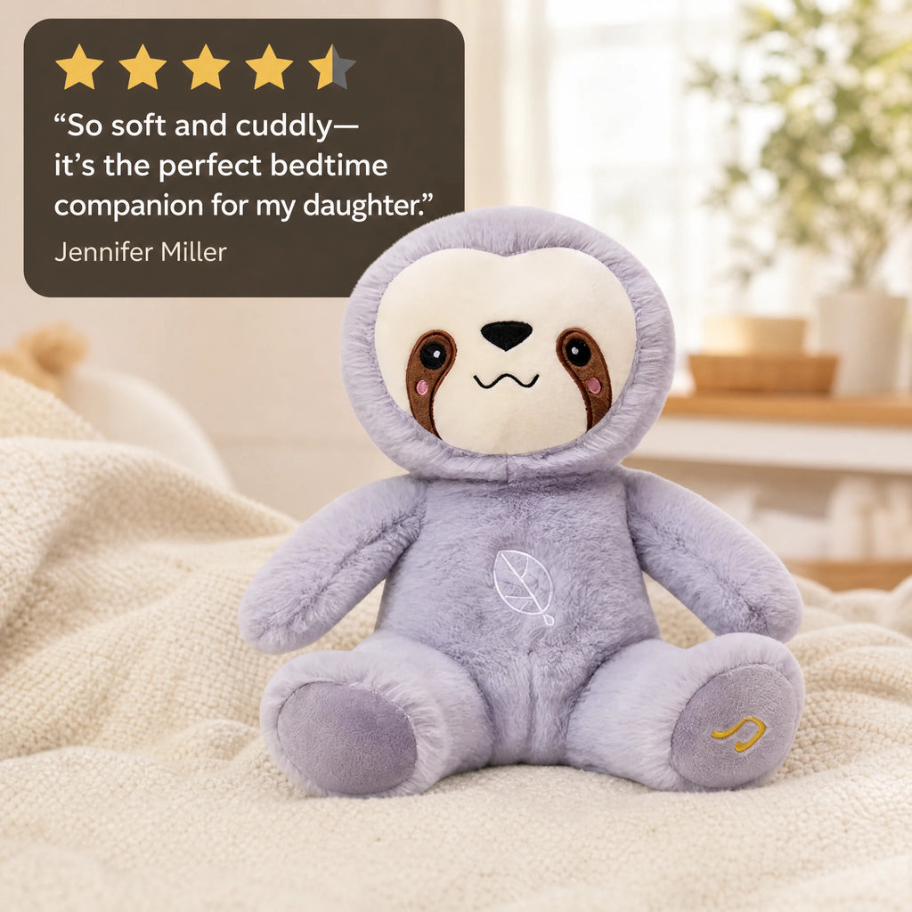 Breathing Sloth Plush with Soothing Melody and Movement - Image témoignage