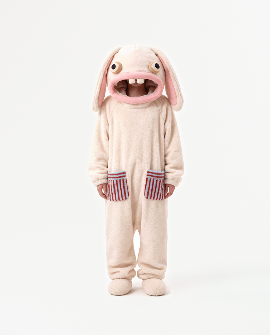 Marshmallow Bunny Onesie, front view
