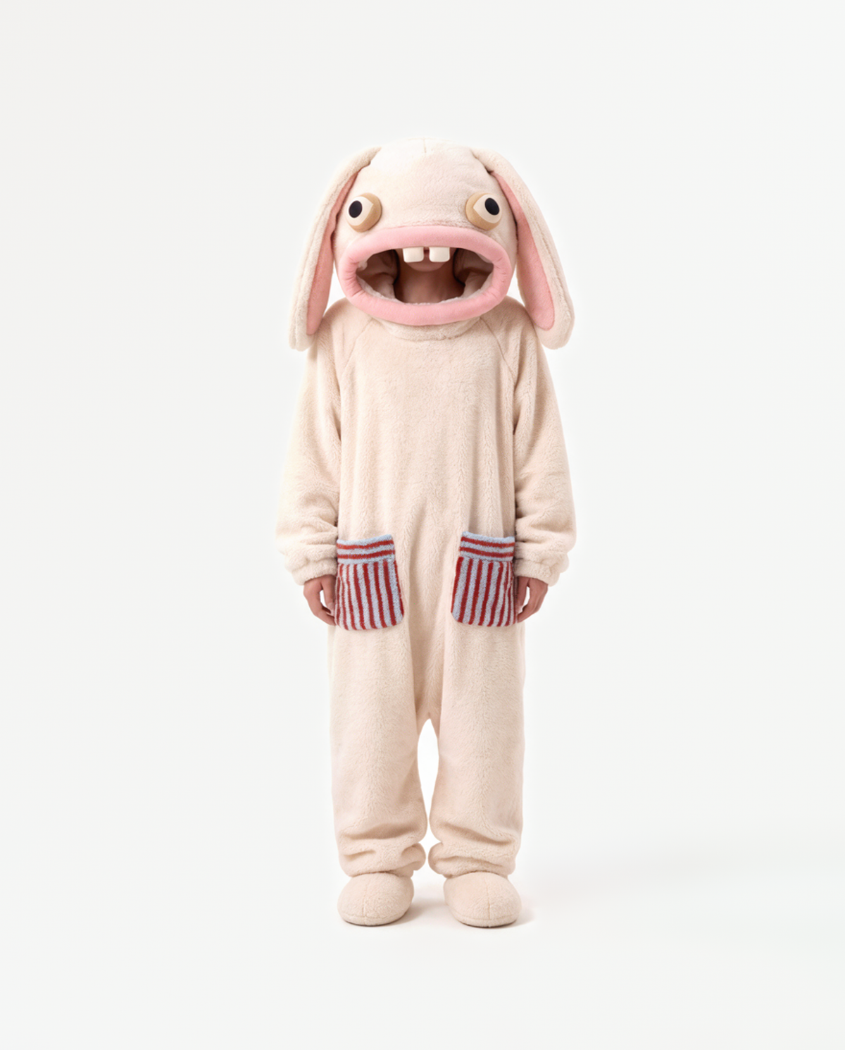 Marshmallow Bunny Onesie, front view