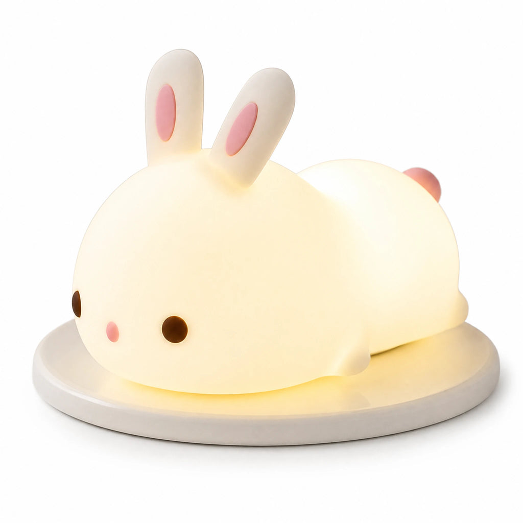 Bunny Night Light with Touch Control and Color Change - Fond blanc