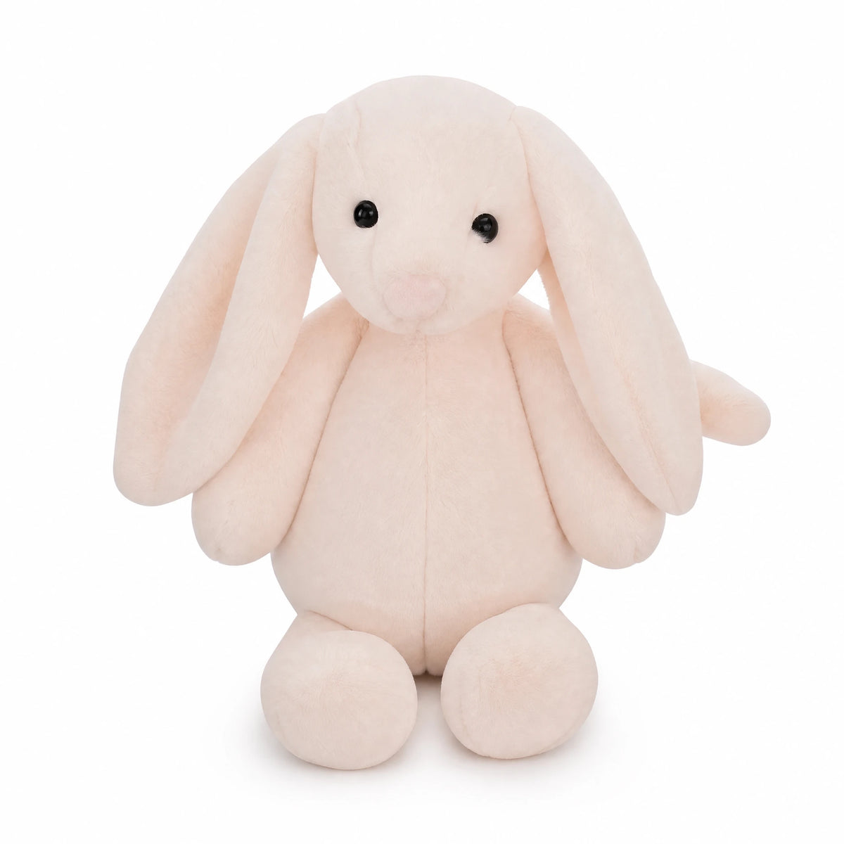 Bunny Plush with Floppy Ears – Soft White Rabbit - Fond blanc