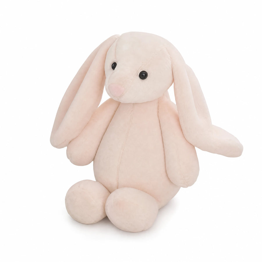 Bunny Plush with Floppy Ears – Soft White Rabbit - Fond blanc, autre angle