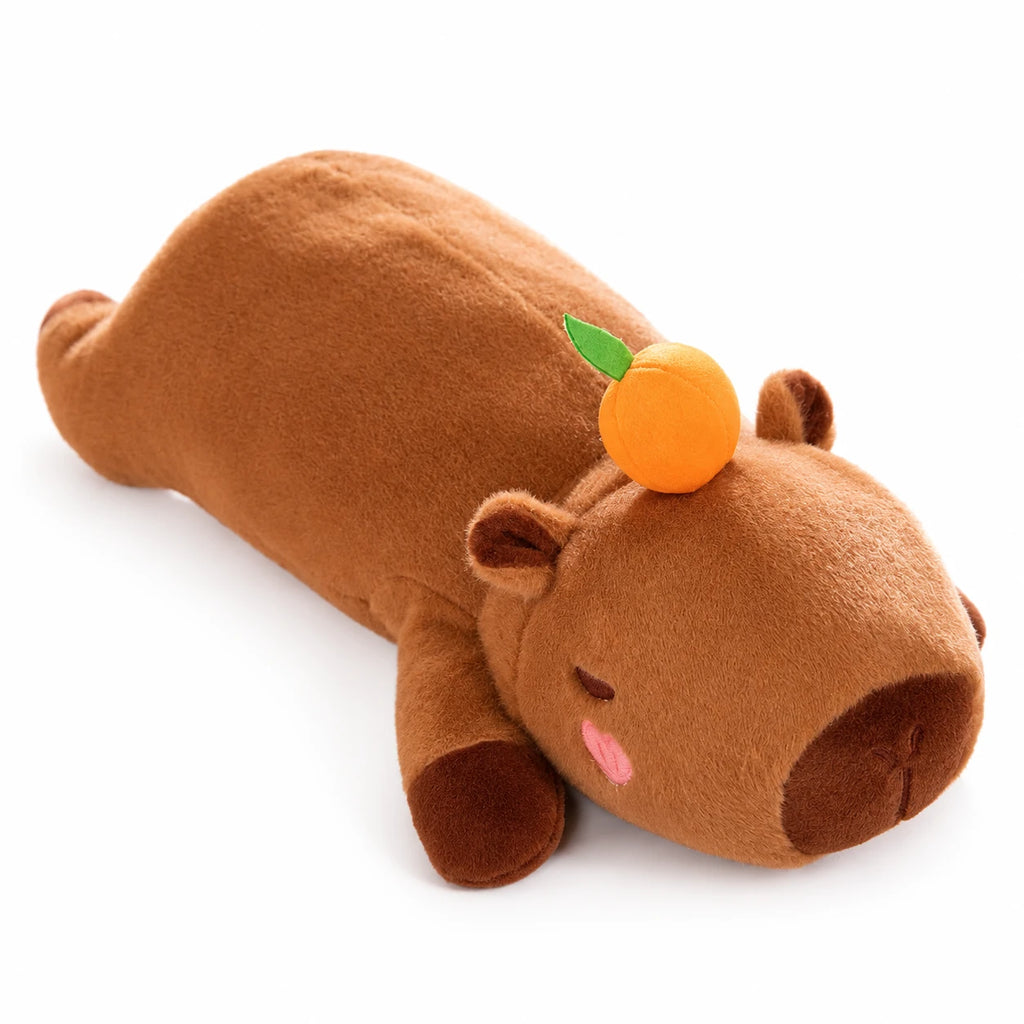 Capybara Body Pillow with Angel Wings or Orange Plush - Orange / 23in / 60cm … (3 tailles)
