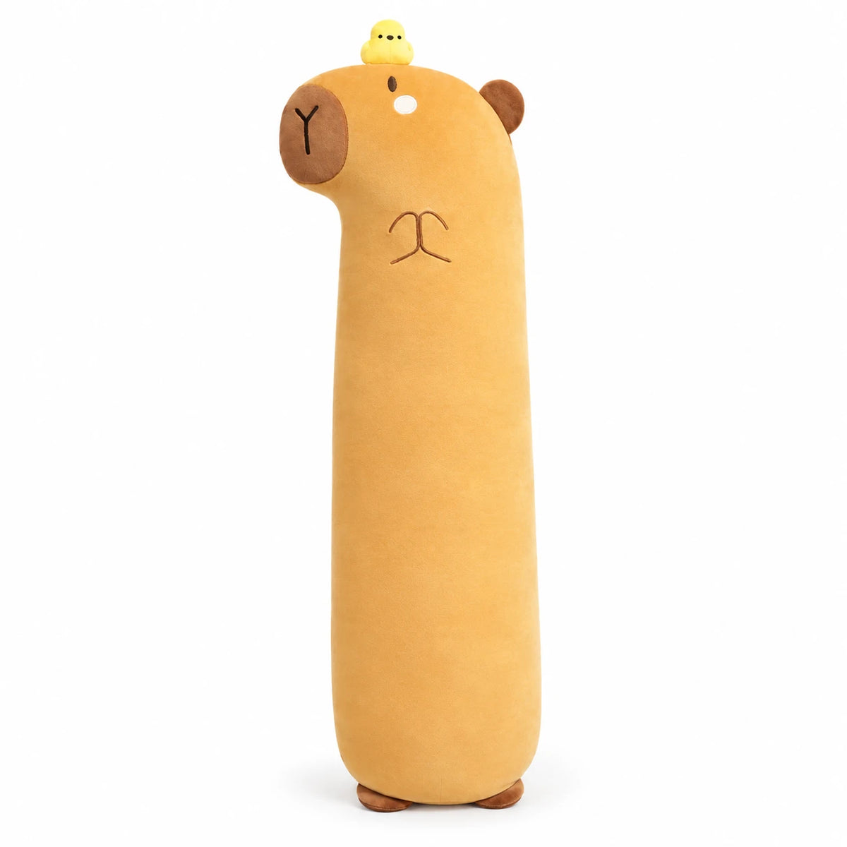 Capybara Body Pillow with Chicken or Flower Detail - Chick / 35in / 90cm · Chick / 46in / 120cm