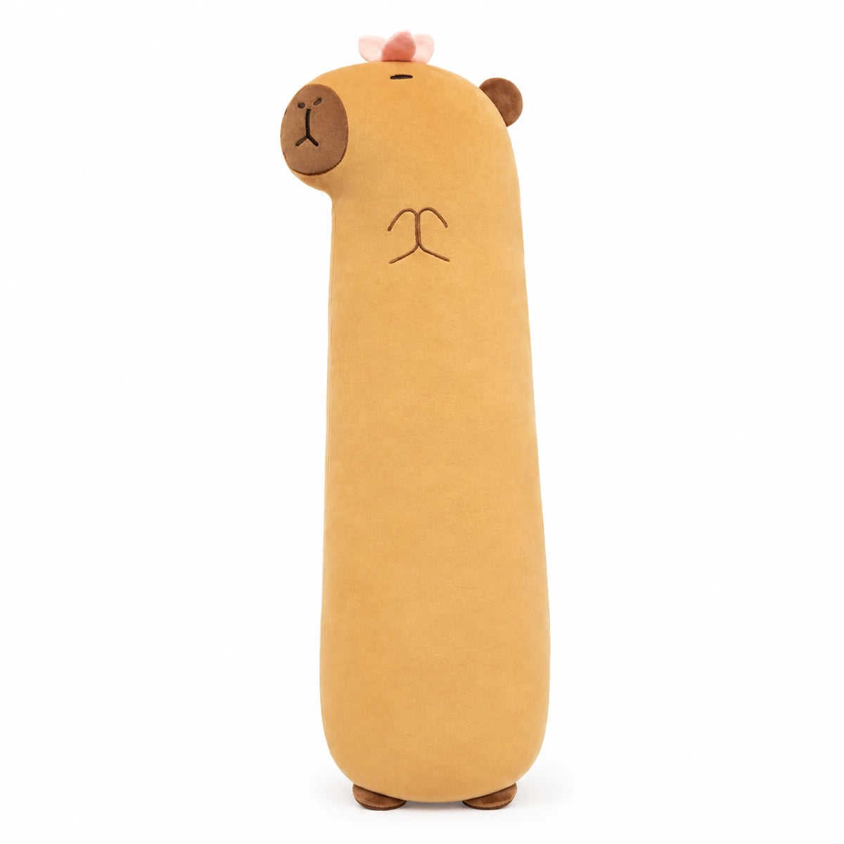 Capybara Body Pillow with Chicken or Flower Detail - Flower / 35in / 90cm · Flower / 46in / 120cm