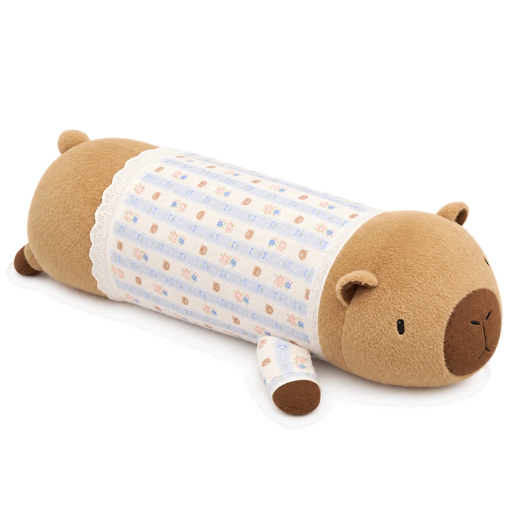 Capybara Body Pillow with Pyjamas – Long Plush Cuddle Buddy - Bear