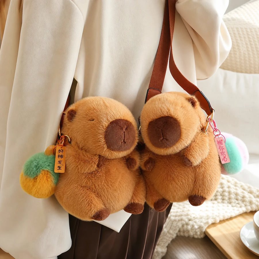 Capybara Crossbody Bag Plush with Detachable Strap - Utilisation du produit