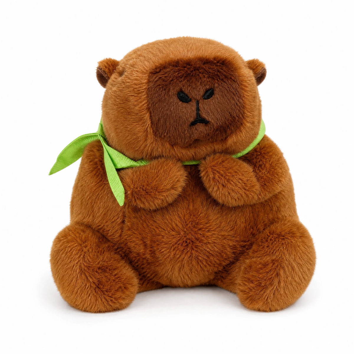 Capybara Plush AirPods Case with Turtle Backpack - Fond blanc