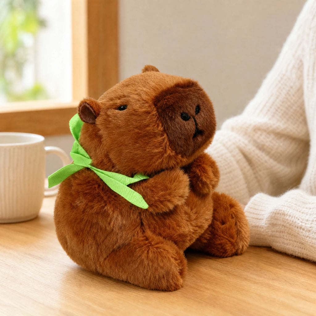 Capybara Plush AirPods Case with Turtle Backpack - Utilisation du produit