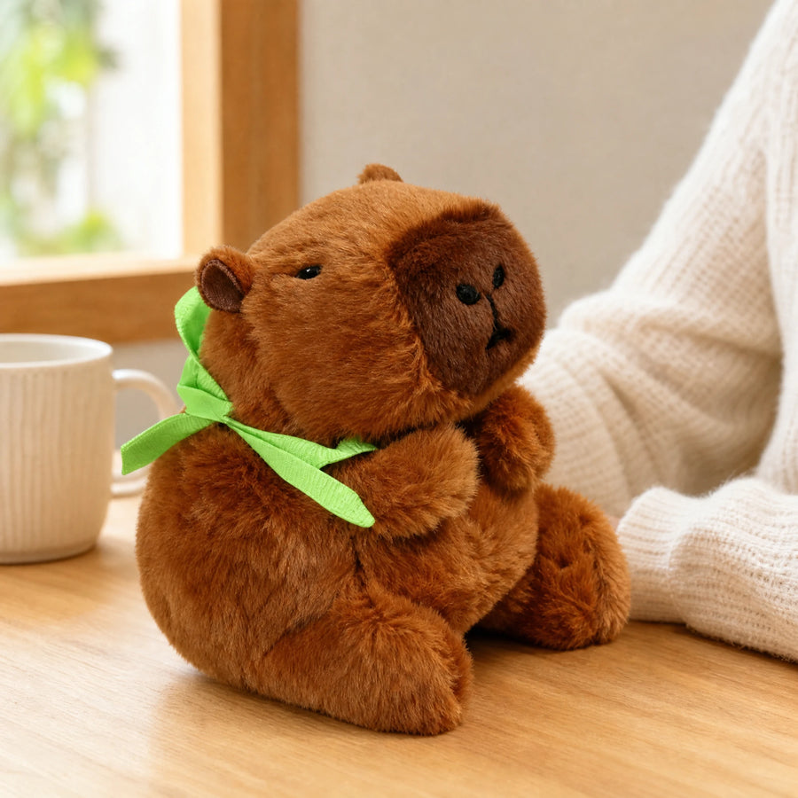 Capybara Plush AirPods Case with Turtle Backpack - Utilisation du produit