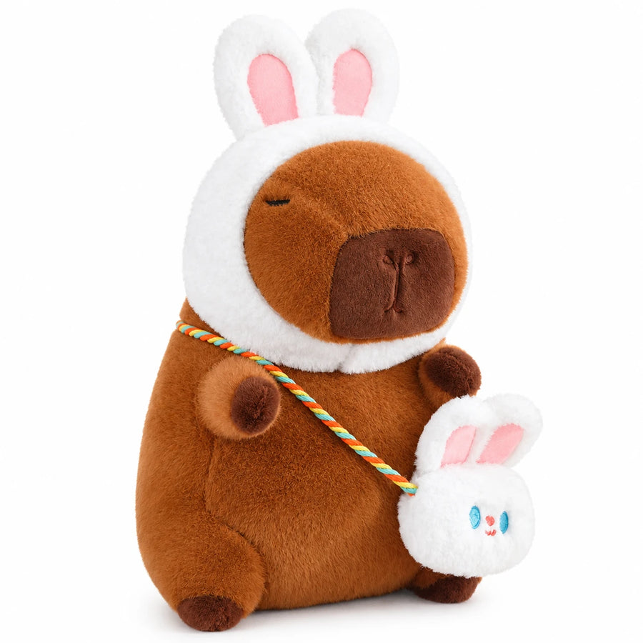 Capybara Plush in Frog Costume with Accessories - Bunny / 10in / 25cm … (3 tailles)