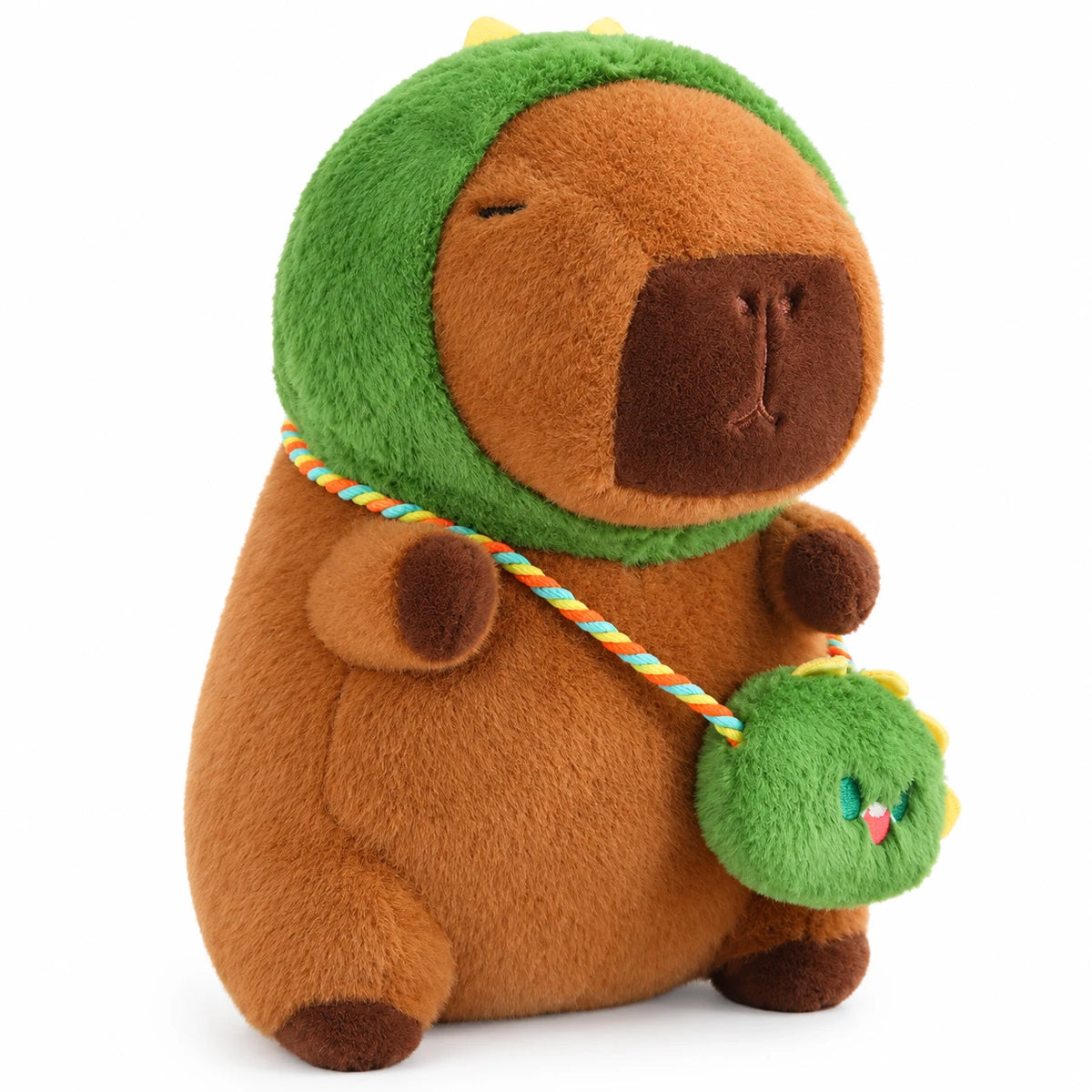 Capybara Plush in Frog Costume with Accessories - Dinosaur / 10in / 25cm … (3 tailles)