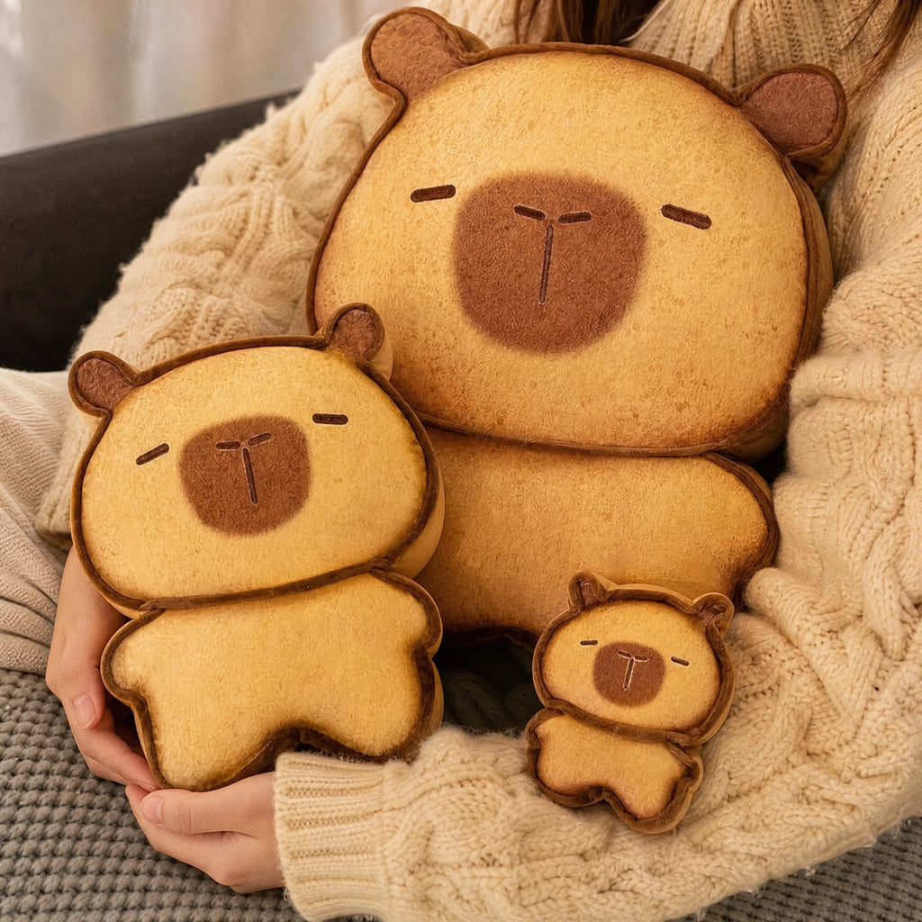 Capybara Plush in Toasted Bread Shape - Utilisation du produit