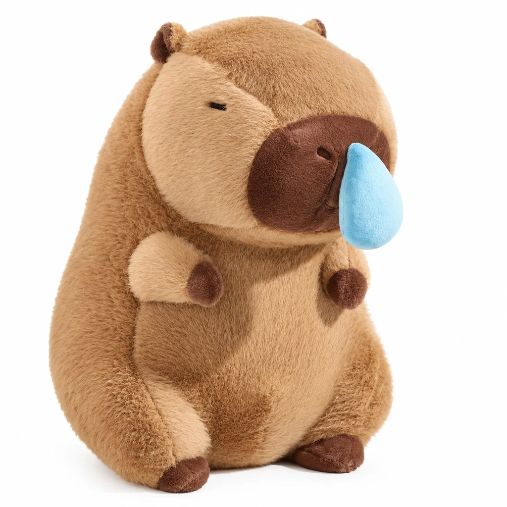 Capybara Plush Toy with Runny Nose Detail - 8in / 20cm · 12in / 30cm · 18in / 45cm